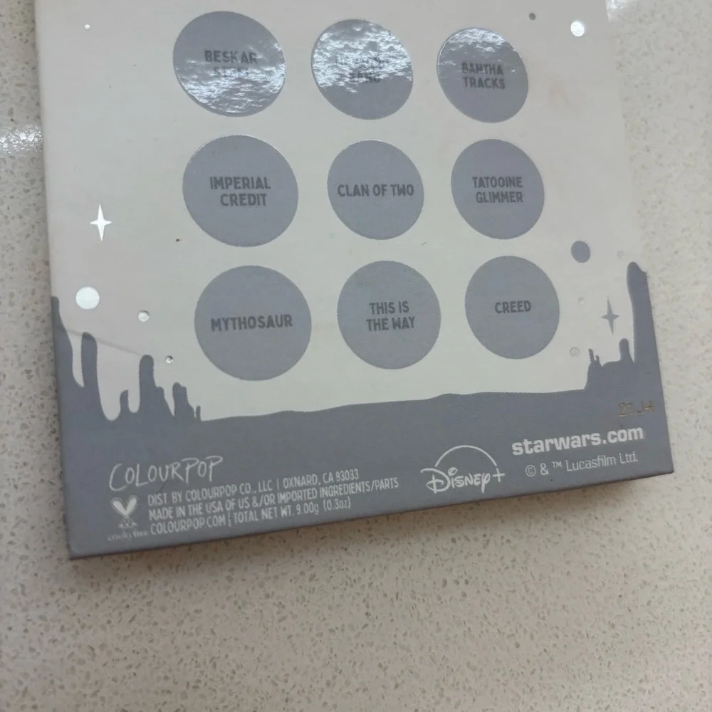 ColourPop Star Wars Mandalorian Eyeshadow Palette